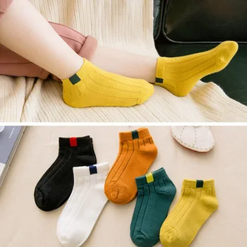 5 Párov Deti Ponožky Chlapci Pruhované Ponožky Školské Deti Elastické Ponožky Jar Jeseň Mäkké Priedušné Ponožky 1-9Years