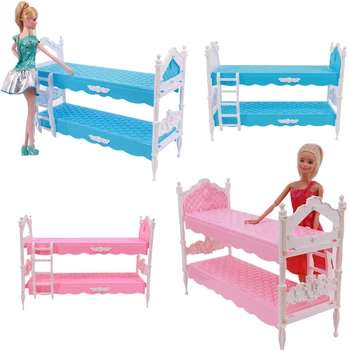 Tri-dvere Ružová Moderný Šatník Hrať set pre Bábiky s Nábytkom Môžete Dať Obuv Oblečenie Príslušenstvo s Toaletný Zrkadlo Dievčatá, Hračky