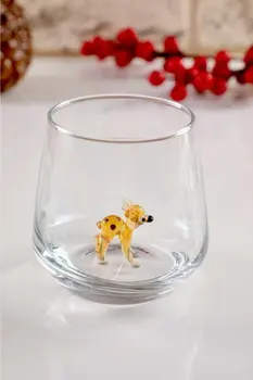Ručné 3D Zvierat Obrázok Vody, Okuliare, Poháre Vody 6 Ks Domáca Kuchyňa, Jedáleň Denne Vypiť Pohár 0