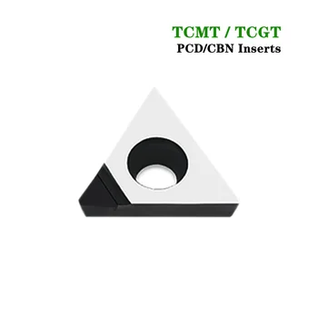 1PC TCMT110204 TCMT110208 TCMT16T304 TCMT16T308 TCGT110204 Diamond Vložiť PCD CBN TCMT TCGT Čepeľ CNC Sústruhu Frézy Nástroje na Sústruženie
