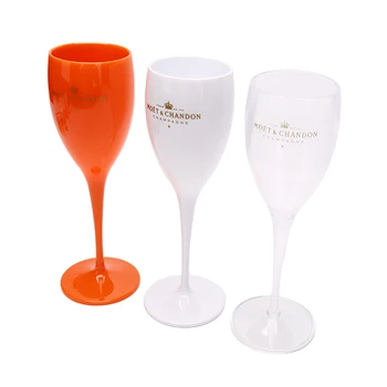 1Pcs Šampanské Flauty Okuliare Plastové Poháre vhodné do Umývačky riadu Akryl Šampanské Sklenené poháre na Víno