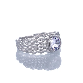 CAOSHI Trendy Ženy, Snubné Prstene, Jeden Lesklé Crystal Design Twist Prst-krúžok Štýlové Šperky Nádherné Zapojenie Príslušenstvo