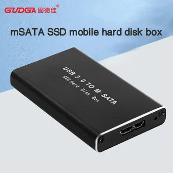 GUDGA rozhraním Msata na Usb Prípade Mini Sata Na Usb3.0 SSD Prípade Pevný Disk Kryte Hliníkový Externý Box Pre Notebook Ploche notebook PC