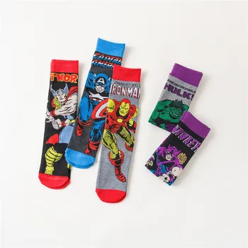1 pár Anime superhrdina pančuchy ponožky pre mužov a ženy, komiksu kapitán Spojených Štátov pančuchy hip hop osobnosti s 0