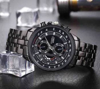 Muži Quartz Plné Oceľové Hodinky Luxusné Bežné Reloj Business Náramkové hodinky z Nerezovej Ocele Sledovať Mužov relogio masculino drop shipping