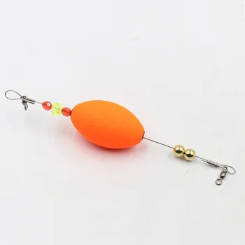 1* Rybolov Boja Vážený Pop-up Korku Orange Vhodné Pre Morský Rybolov Svetlo Stick Výstroj Doplnky, 19.5 cm 0