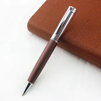 Luxusný vysoko kvalitnej Nerezovej ocele a dreva Business office Stredné Nib Guľôčkové pero Nové