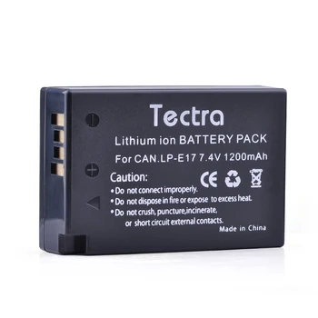 Tectra 1pcs 1200mAh LPE17 LP E17 Batérií pre Canon LP-E17 EOS M3 M5 M6 750D 760D T6i T6s 800D 8000D Kiss X8i Batérie