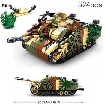 Ww2 German Panther G Stredný Tank Stavebné Bloky Moc Vojenské Útočná Zbraň Tanku Vojakov Model Tehly Hračky pre Chlapcov Dary