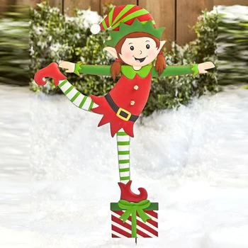 Vianočné Tému Vianoce Série Christmas Elf Záhrada Hromadu Vianočné Vložiť Vonkajšie Dekorácie 5