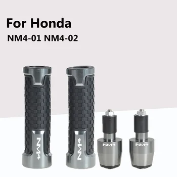 Vhodné pre Honda NM4-01 NM4-02 Motocykel Úprava Rukoväť Kryt z Hliníkovej Zliatiny Grip Plug Gumové Rukavice 2
