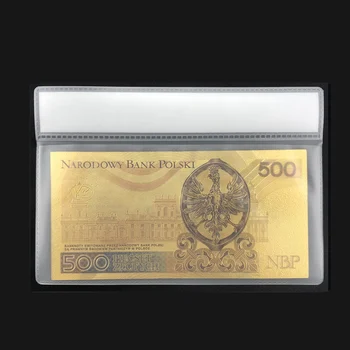 Pekné Poľsko Bankoviek 200 PLN Zlato, Bankovky s COA Rám V 24k Zlatom pre Obchodné Kolekcie