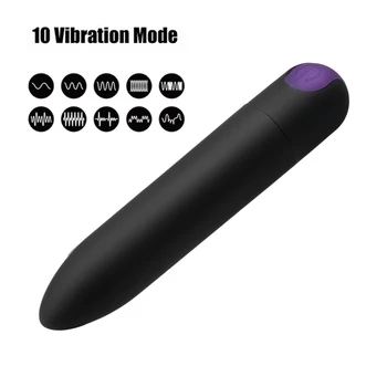 Vaginálne Masér Bullet Vibrátory Sexuálne Hračky Pre Ženy Dildo USB Nabíjanie Stimulátor Klitorisu 10 Frekvencia Silné Vibrácie 2