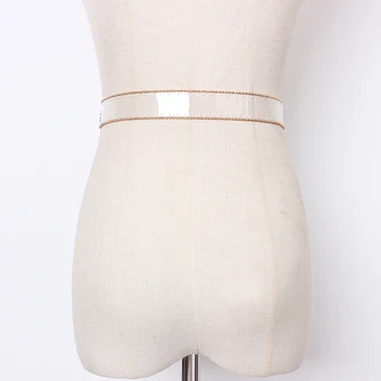 Džínsy Jasné, Pás Dámy Pás Pásy pre Ženy Transparentná Biela Perla Dizajnéra Pásu Cinturon Mujer Plastu PVC Opasok