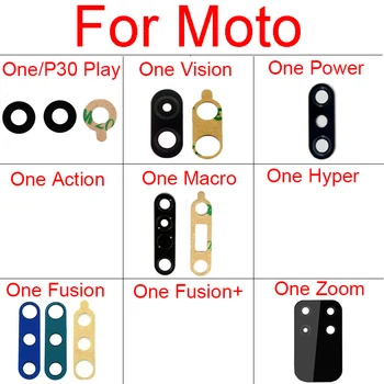 Späť Zadný Fotoaparát Sklo Objektívu Nálepka Pre Motorola Moto Jedna Vízia Výkon Činnosti Makro, Zoom, Hyper Fusion+ Plus P30 Hrať Časti 1