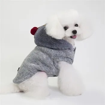 2018 Cherry Bavlny Pre Psov Pet Pug Chihuahua Oblečenie Zimné Spoločenské Šteňa Psa Kabát, Bundu S Kožušinou Roupas Oblečenie