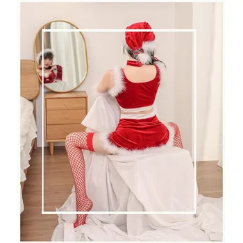 Vianočné šaty žien Vianočné bielizeň Jednotné vyhovovali vášeň králik dievča, hranie rolí