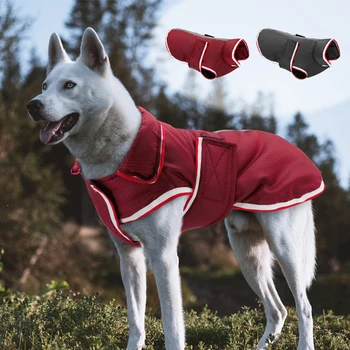 Nepremokavé Pet Oblečenie Reflexnými Psa Zimná Bunda Teplá Vonkajšie Pet Kabát Vesta Pre Stredne Veľké Psy Srsť Labrador Greyhound