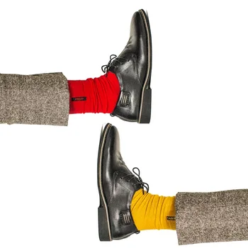Nový Príchod Kvalitné Pevné Týždeň Ponožky Módne Mužov Ponožky Bavlna Posádky Ponožky Výšivky Zábavnej happy socks Mužov Umenie Čistého Farba