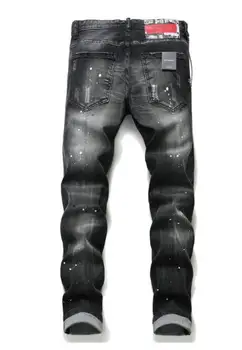 Skutočné Dsquared2-2021 nové pánske džínsy jeans pánske sako DSQ džínsové nohavice
