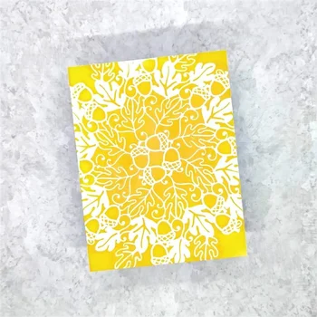 Jeseň Mandala Vrstvenie Blany Maľovanie Diy Zápisník Sfarbenie Razba Papier Karty Album Dekoratívne Šablóny 2021 New Horúce Predaj