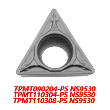 Originálne TPMT TPMT090204 PS NS9530 TPMT110304 PS TPMT110308-PS CNC sústruhu Vloženie Karbidu Vložiť Mechanické Spracovanie