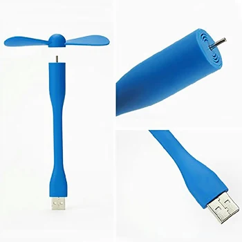 Mini USB Ventilátor Flexibilné Ohybné Pre Power Bank Prenosný Počítač Lete Gadgets, Prenosné Plochy Chladiaci Ventilátor Pre Napájanie 0