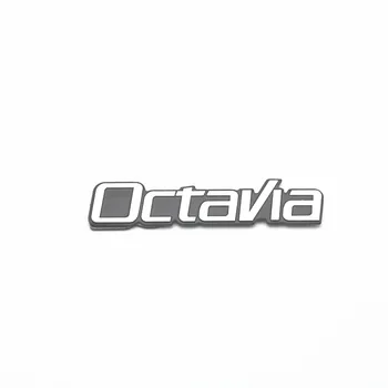 4pcs 3D hliníkovou reproduktor stereo reproduktor odznak znak Nálepka pre Škoda Octavia a5 a7 A9 2017 2018 Príslušenstvo Auto Styling