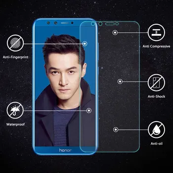 2 ks Tvrdeného Skla pre Huawei Honor Hrať 6A 7X 8C 8X 8 9 zobrazenie 10 Lite Pro Ochranný Film Screen Protector