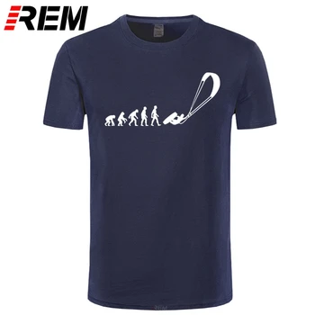 Vtipné Kitesurf T Shirt Tvorivé Kitesurfing Vývoj Surfovanie Padák T-shirt 16 Farieb Bavlna Tlačiť T-Shirt Unisex Pohode Tees 5