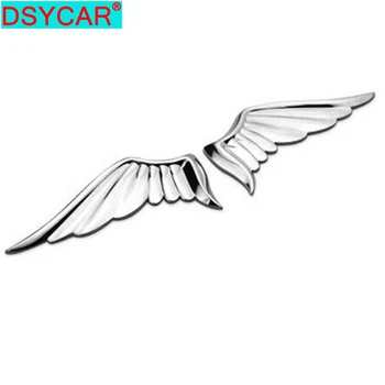 DSYCAR 3D Kovov Anjel krídla Auto Strane Blatník Zadný Kufor Nálepky, Znak, Odznak Na Jeep BMW, Ford, Volvo Nissan Mazda VW 0