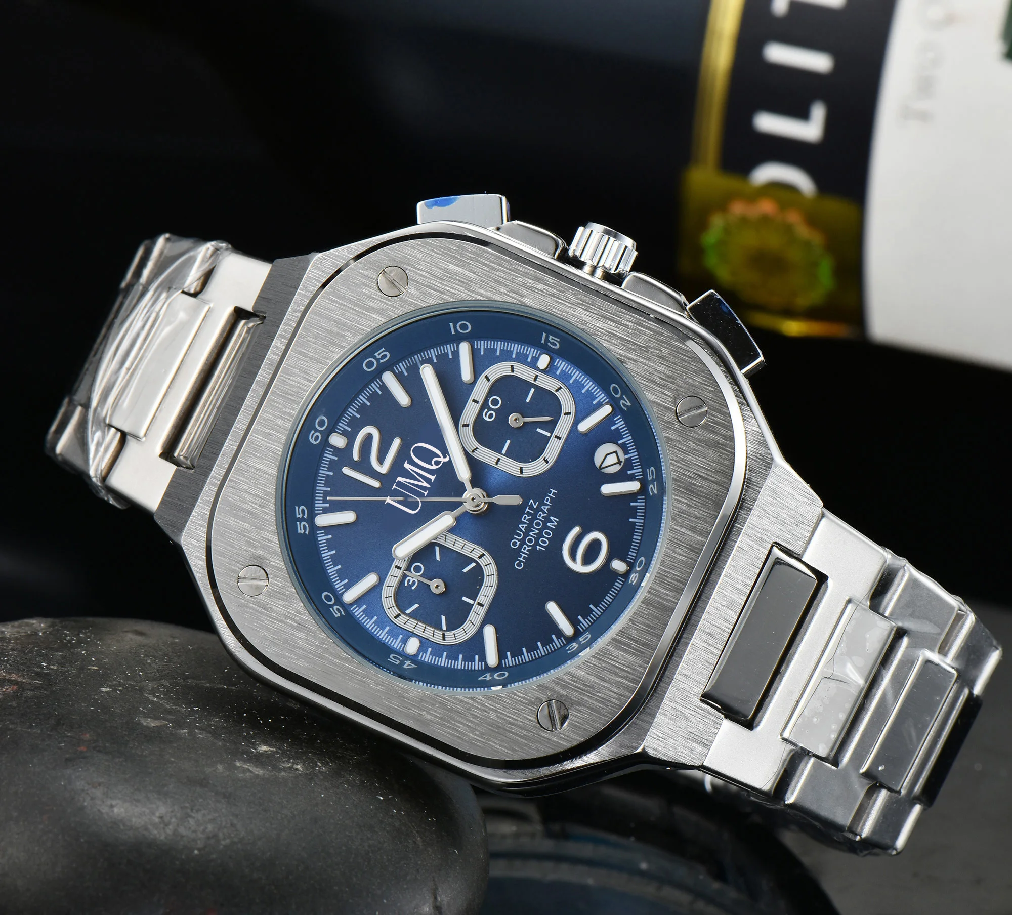 2021 nové UMQ Quartz hodinky mužov BR bell hodinky z nerezovej ocele ross hodinky náramkové hodinky luxusné vojenské hodinky 1