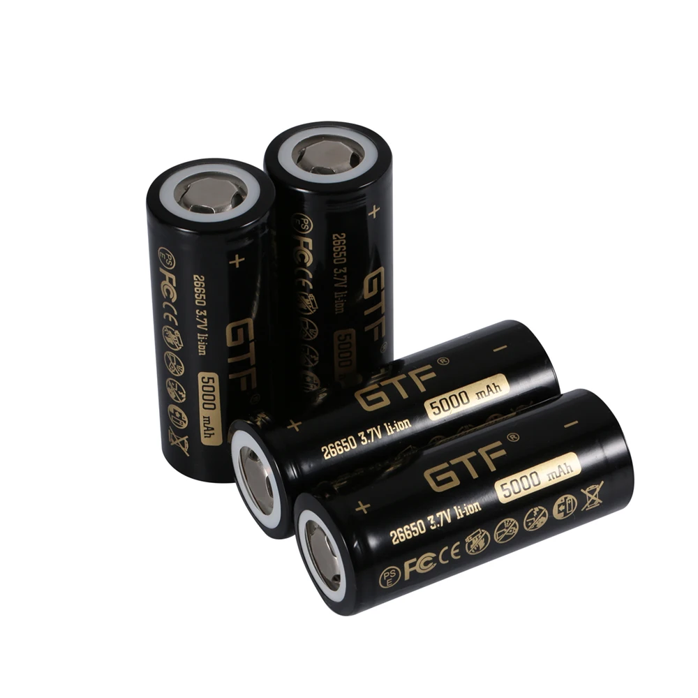 26650 Batéria 3,7 V 5000mah 26650 50A Nabíjateľné lítiové Batérie, LED Baterka Pochodeň Svetla Akumulátor s Vysokou Kapacitou 26650 1