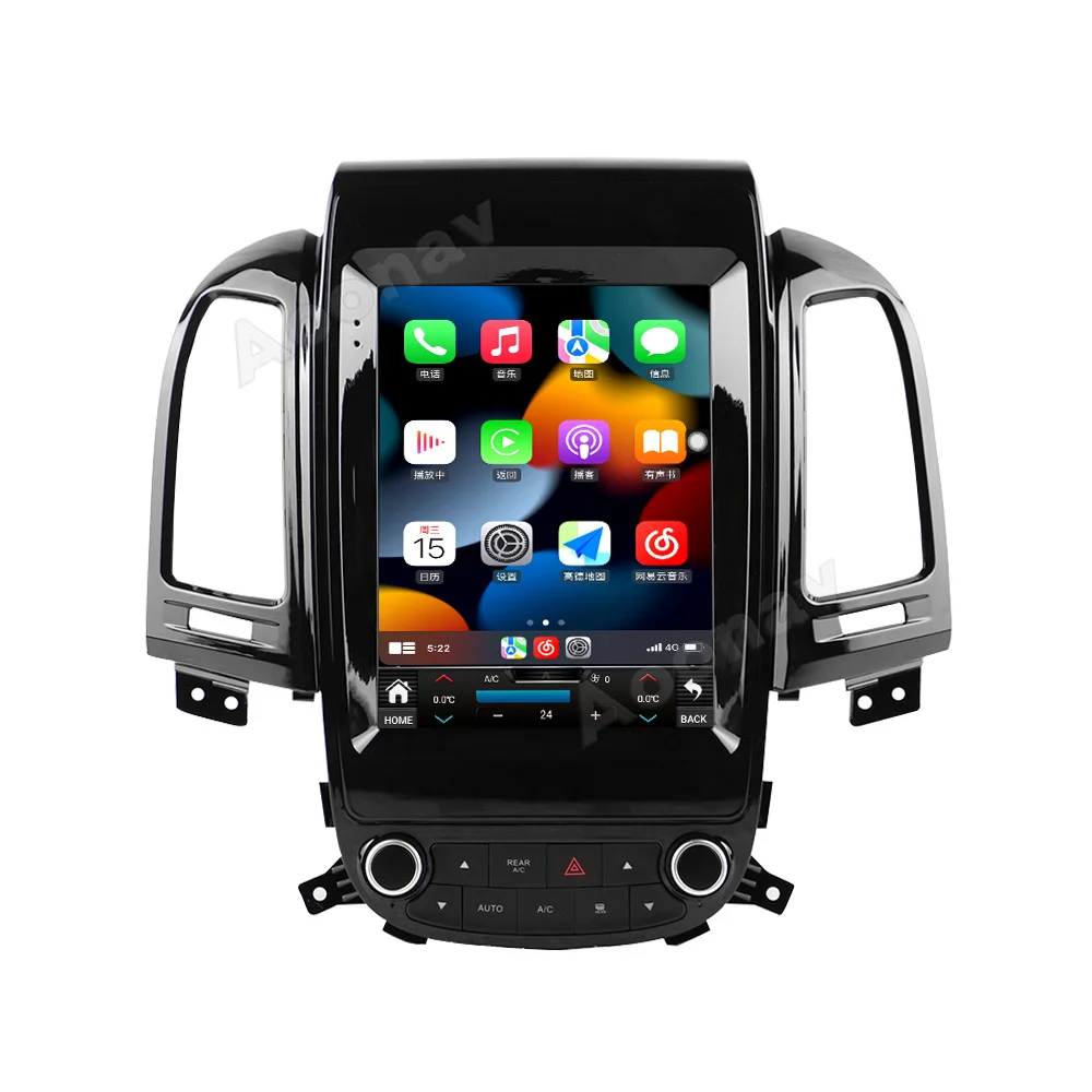 A11 Auta GPS Navigácie Na Hyundai SantaFe 2006-2012 Stereo Rádio Multimediálne DVD Prehrávač Tesla Obrazovke Prijímač 128G 1