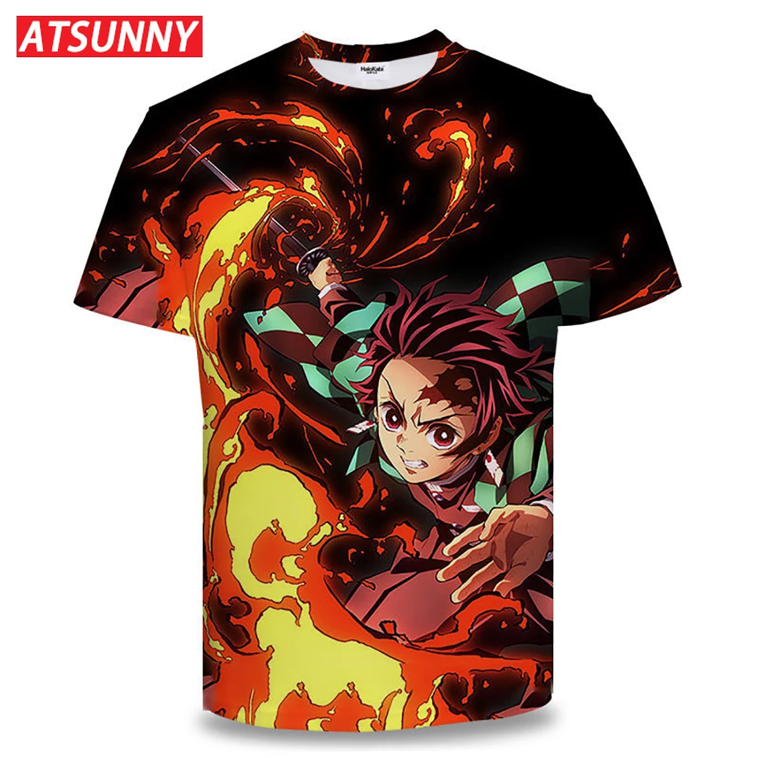 Anime Démon Vrah T-shirt Japonský sytle Kimetsu Č Yaiba T tričko, Pulóver harajuku muž Módne Cartoon oblečenie top Streetwear 1