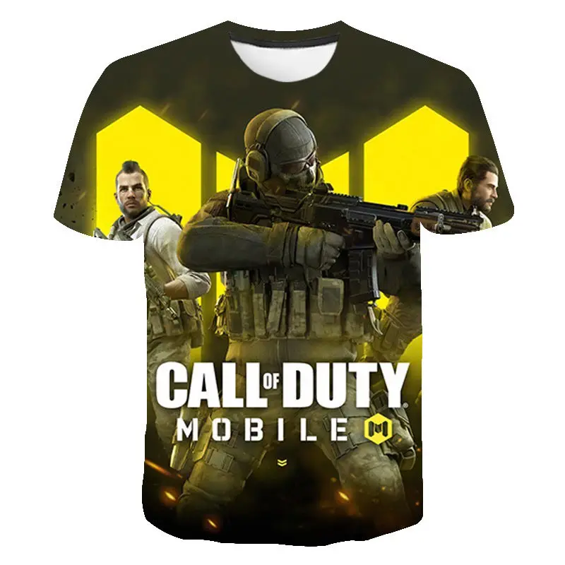 Call Of Duty Nové Letné 3D Vytlačené T Shirt Muži, Ženy, Deti Bežné Streetwear Krátky Rukáv Chlapec Dievča Deti Móda v Pohode Topy 1