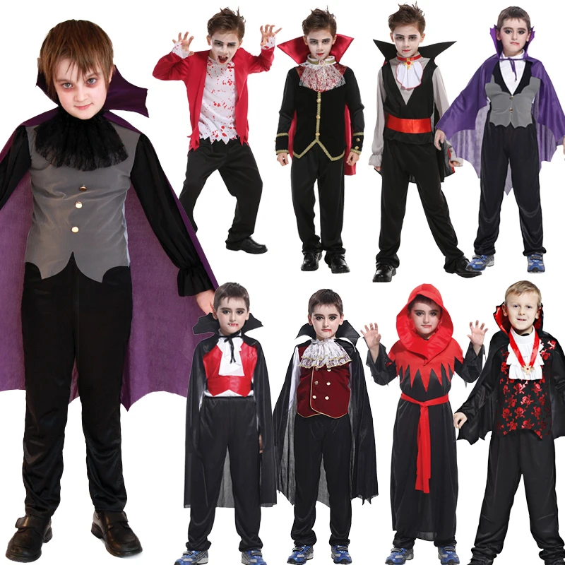 Kids Vampire Costumes Vampire Halloween Costumes | Kids Child Vampire  Costume Count Dracula Cosplay Boys Vampiress For Girls Purim Halloween  Party Fantasia Dress Up 