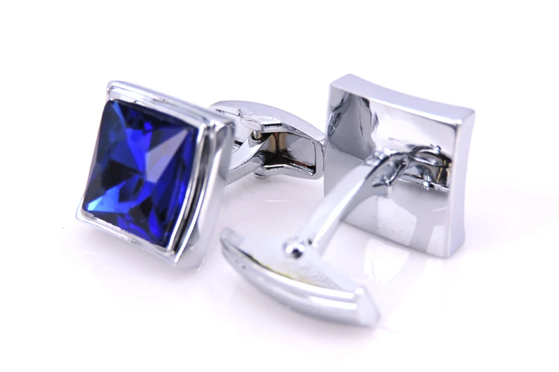 HYX Šperky 2016 NOVÝ PRÍCHOD Modré crystal Značky Smalt vysokej kvality tlačidlo Tričko manžetové gombíky 1