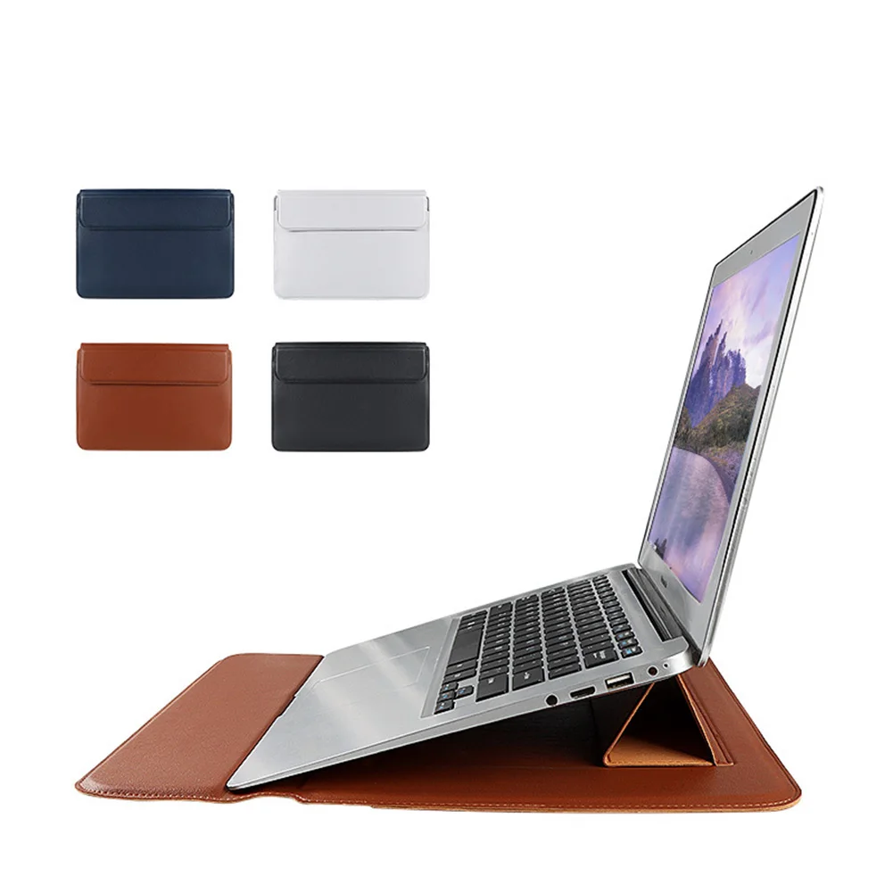 Laptop Sleeve Stand Kryt Vodotesné puzdro Pre Macbook Air Pro 13 14 2020 Pro M1 pre Huawei ASUS HP Dell 12 13.3 14 15.4 palce Taška 1