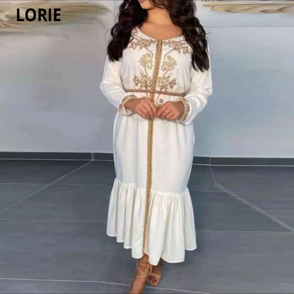 LORIE Velúrové Sivozelená-Dĺžka Marocký Kaftane Večerné Šaty Dubaj Arabských Kaftane Prom Party Šaty Elegantné Princezná Celebrity Šaty 2021 1