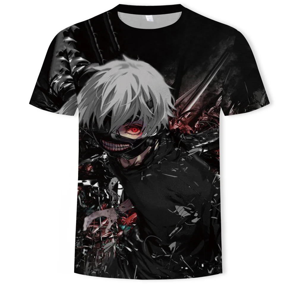 Móda Tokio Vlkolak Vytlačené T-shirt Mužov Krvi, T Košele Bežné Ken Kaneki Tričko Tlač Japonskom Anime Šaty Cosplay T-shirt 1