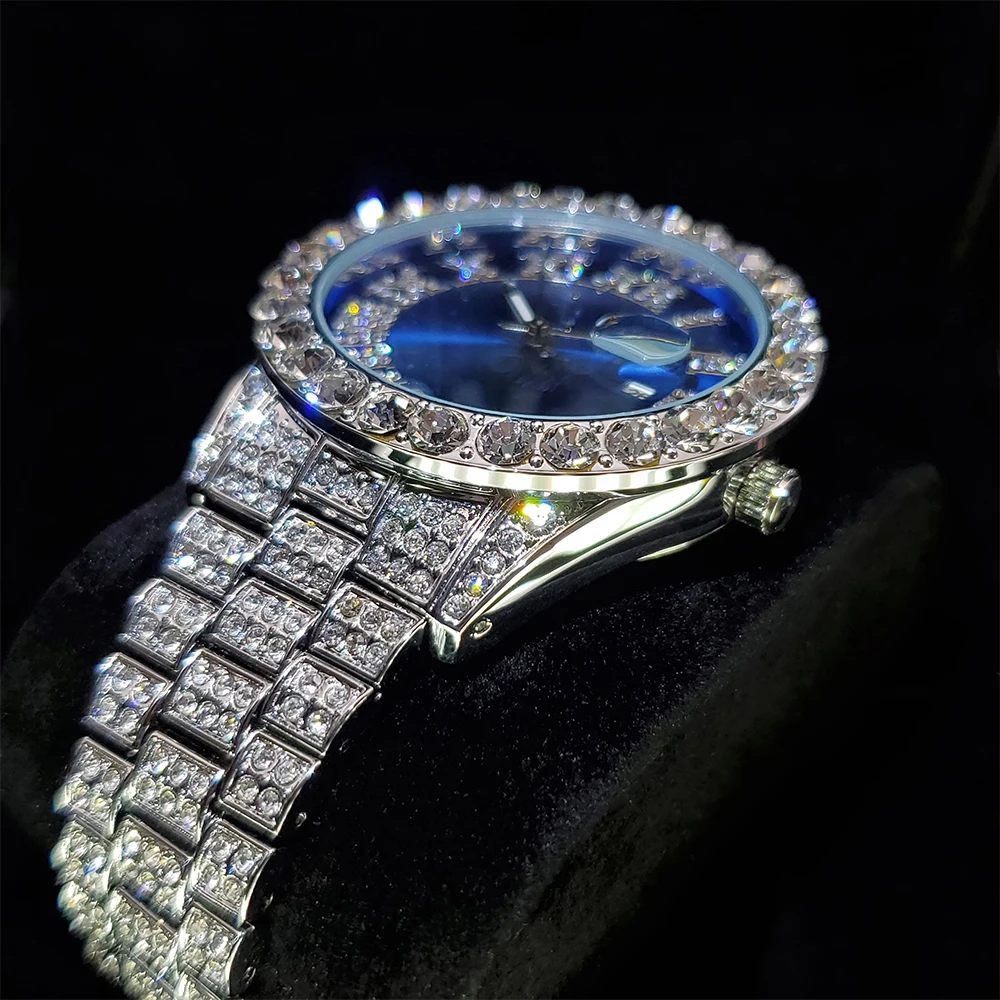 NOVÝ Módny Biznis Hodinky pre Človeka Quartz Nehrdzavejúcej Ocele Luxusné náramkové hodinky Ľadový Z Mužskej Hodiny s Dátumom Relogio Masculino 1