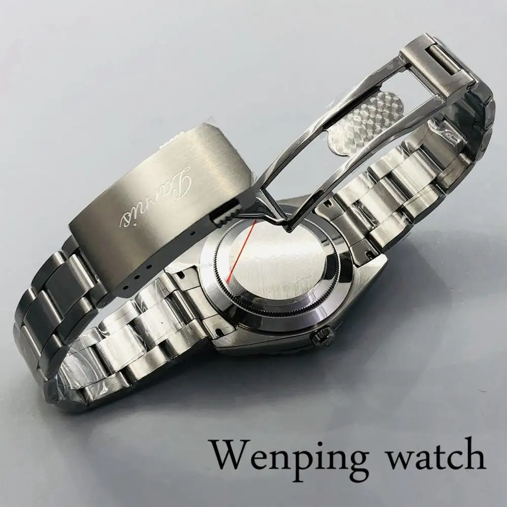 Parnis 2020 nové pánske top hodinky strieborné prípade sapphire crystal blue dial dátum okna 21 šperky Miyota pohybu automatické hodinky 1