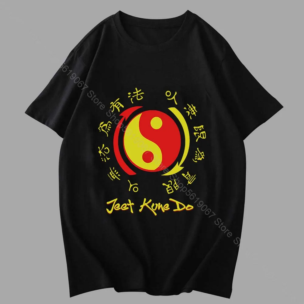 Populárne Jeet Kune Robiť Jkd Kung Fu Wing Chun Ip Mužov Xs Mas T-Shirts Havajské Košele Celebrity Hudby Kawaii Oblečenie, Streetwear Mužov 1