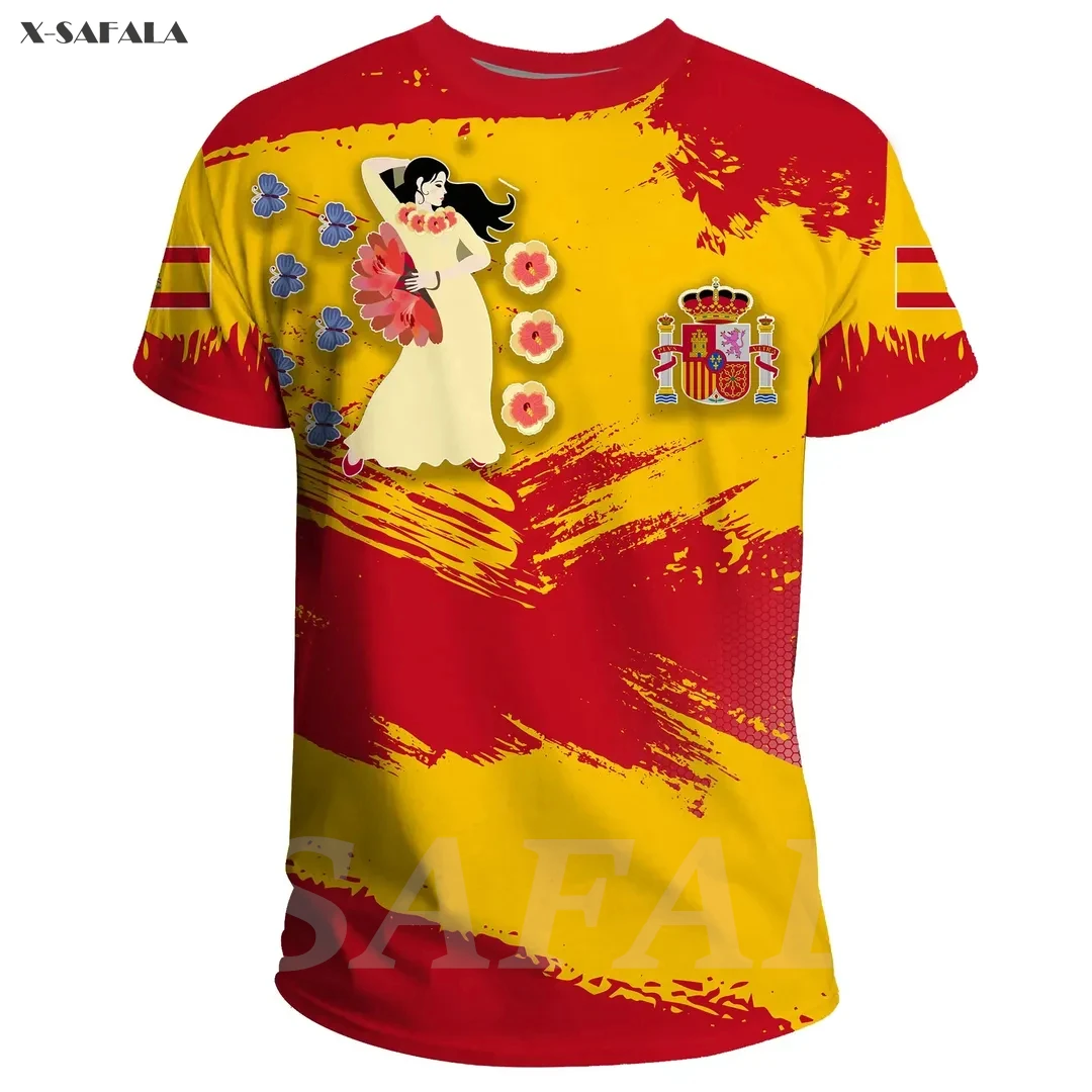 Portugalsko Rusko Taliansko Španielsko Škótsko 3D Vysokej Quallity T-shirt 3 Tlačené okolo Krku 3 Muži Unisex Harajuku Ležérny Top Kvapka Loď 1