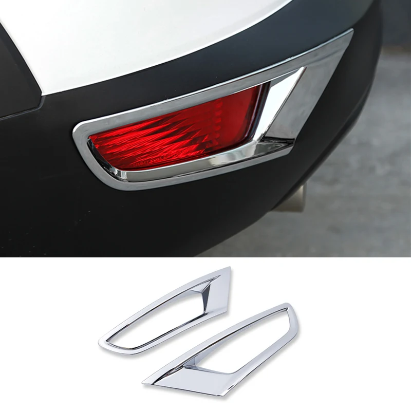 Pre Mazda CX CX3-3 2016 2017 2018 ABS Chrome Predné /Zadné Hmlové Svetlo Kryt Trim Späť Chvost Nárazníka FogLight Lampa Liatie Obloha 1