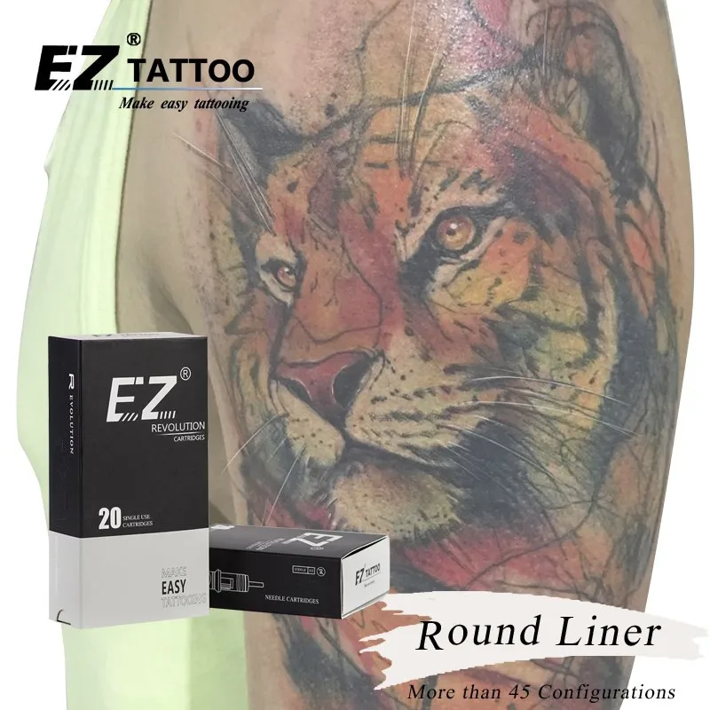 RC1401RL EZ Tetovanie Ihly Revolúcie Kazety Kolo Líniové Sterilizované #14 X-Taper7.0 mm pre systém Stroj a Rukoväte 20pcs /veľa 1