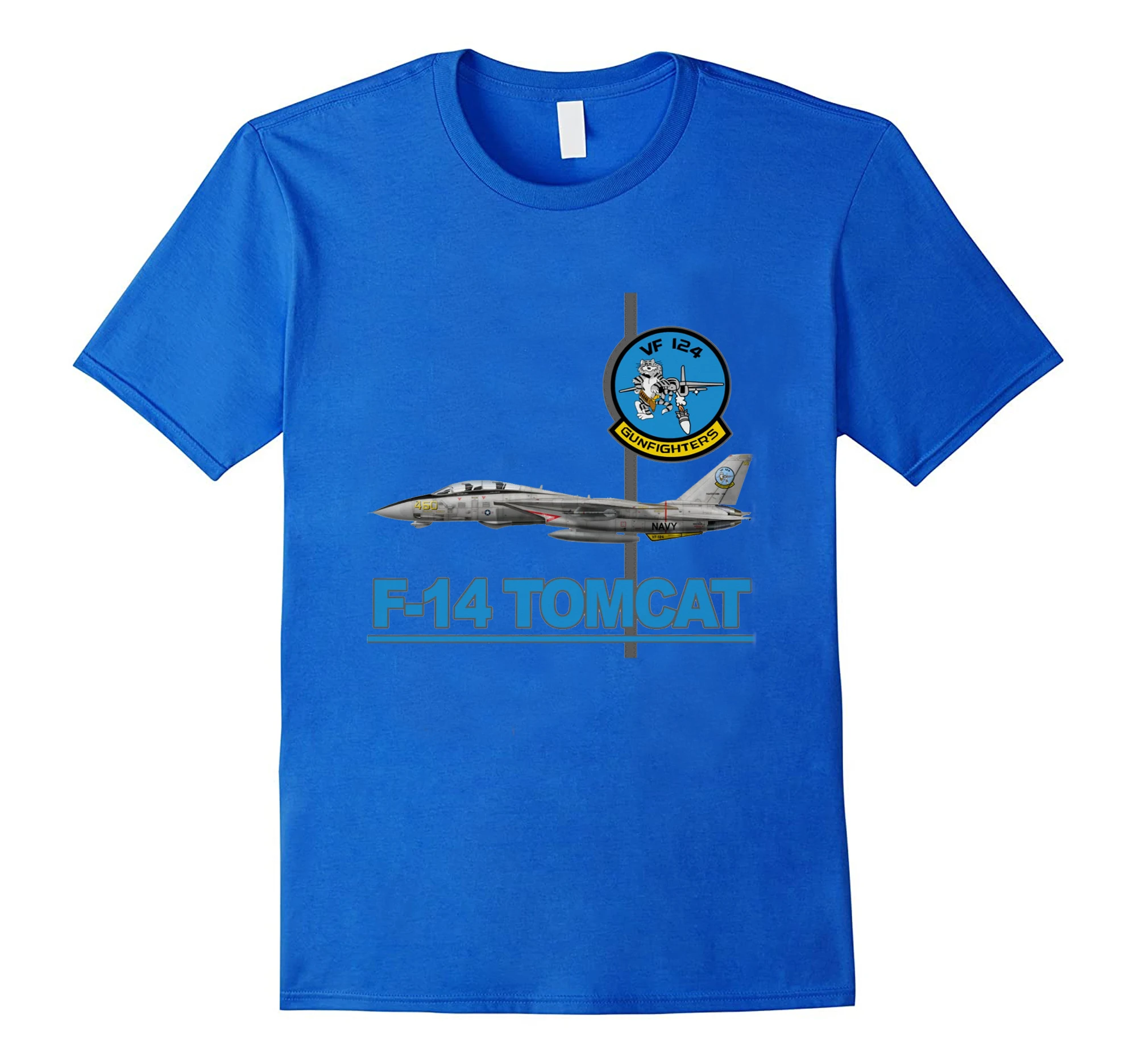 US Navy VF-124 Gunfighters Letka F-14 Tomcat Fighter T-Shirt. Letné Bavlnené O-Krku Krátke Rukáv Tričko Pánske Nové S-3XL 1