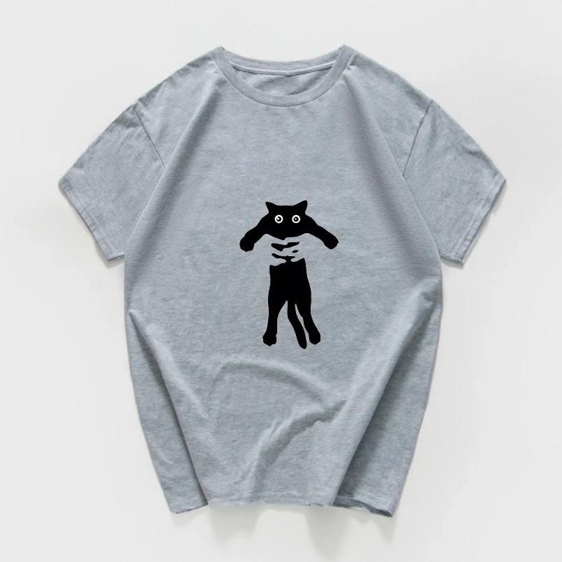 Vrecko mačka vtipné tričko mužov Lete streetwear Grafické tshirts estetické tričko mužov Bavlna Ulzzang T-shirt pánske oblečenie 1