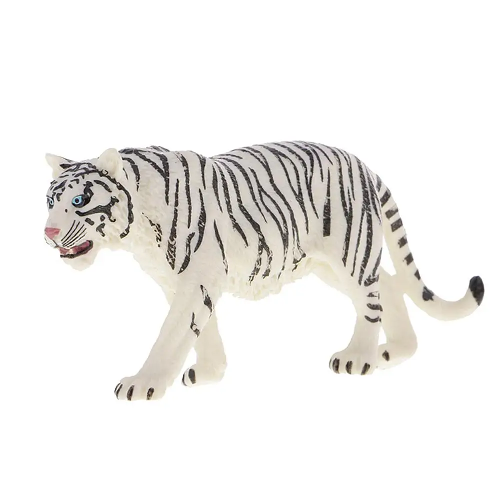 Wild Simulácia Biely Tiger Modely Zvierat Hračka Plastové Zvieracích Postáv Domova Darček Pre Deti Figúrka Bábiky Spálne Dekorácie 1